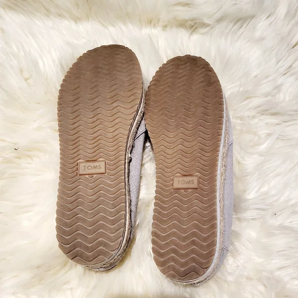 TOMS Women's Suede Espadrilles Shoes - Picture 4 of 5
